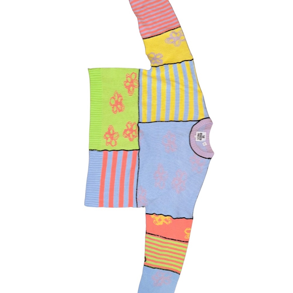 Colorful Patchwork Sweater Only - image 4